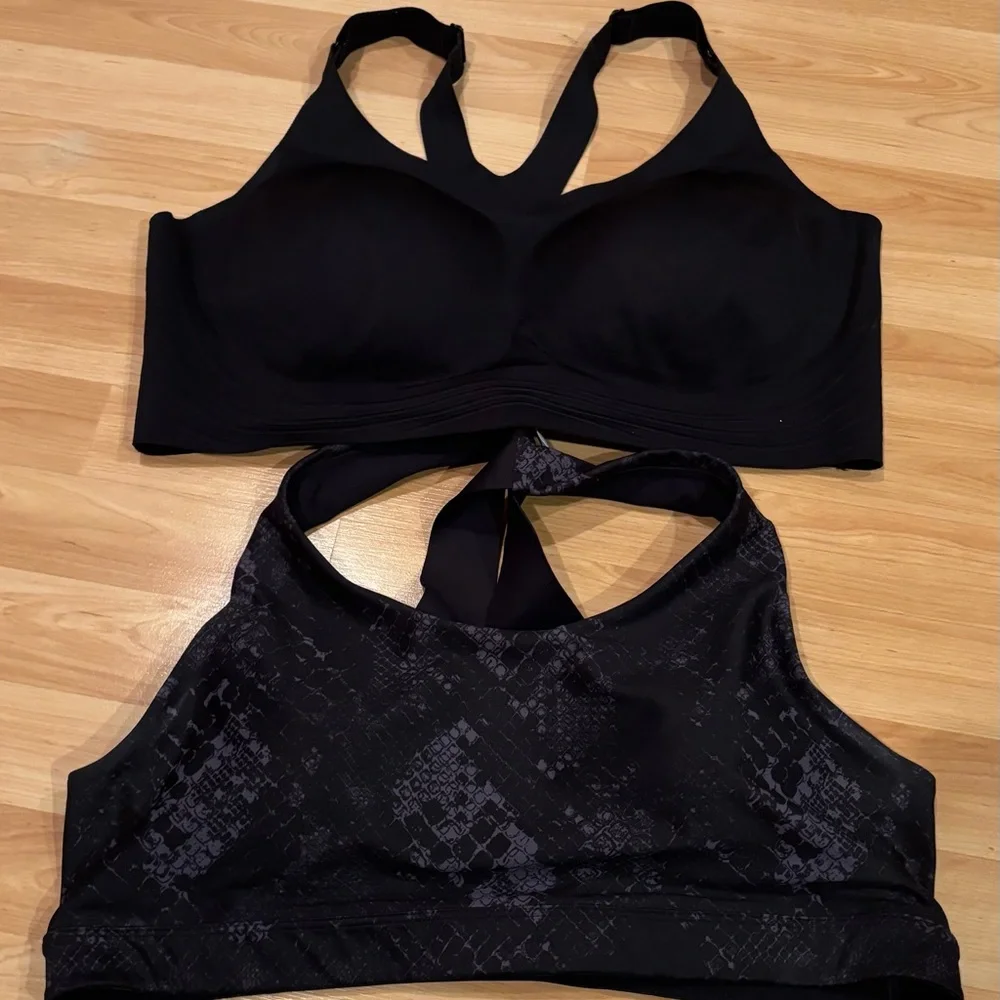 All in Motion and Old Navy Black and Gray Sports Bras- 5/$25‎